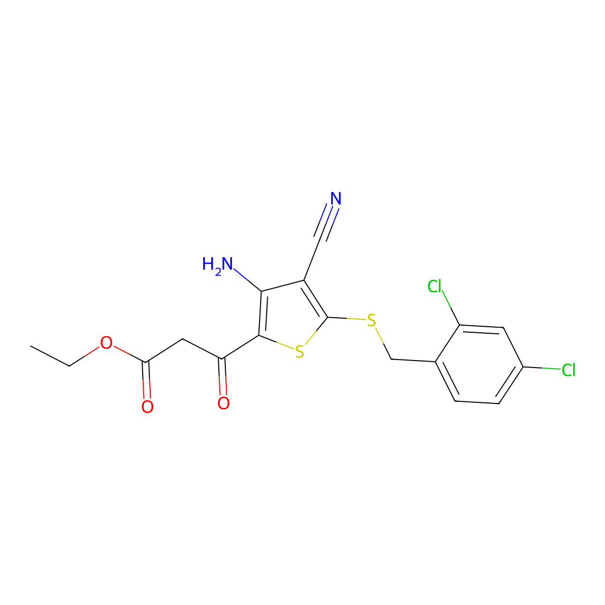 C17H14Cl2N2O3S2 molecular structure, CAS 1043384-32-2