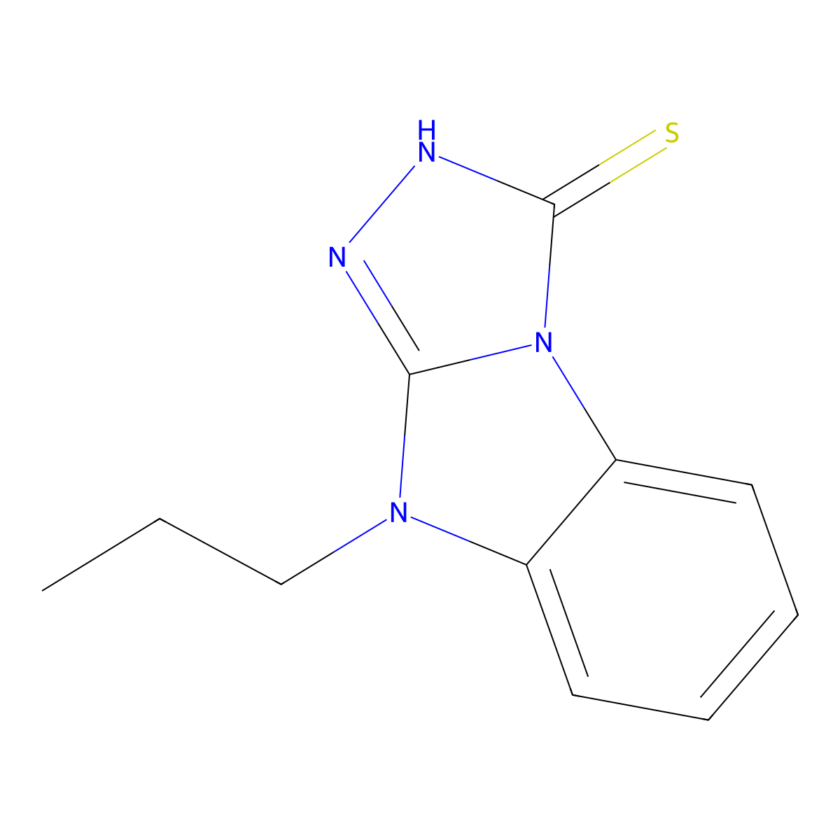 9-propyl-9H-[1,2,4]triazolo[4,3-a]benzimidazole-3-thiol molecular structure, CAS 1043385-31-4