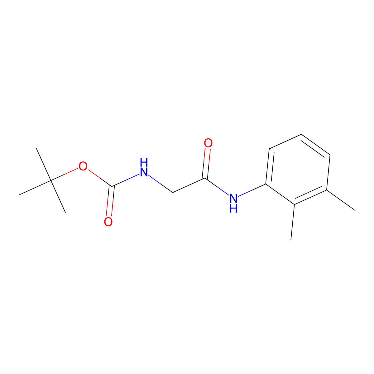 [(2,3-Dimethyl-phenylcarbamoyl)-methyl]-carbamic acid tert-butyl ester molecular structure, CAS 1043390-60-8