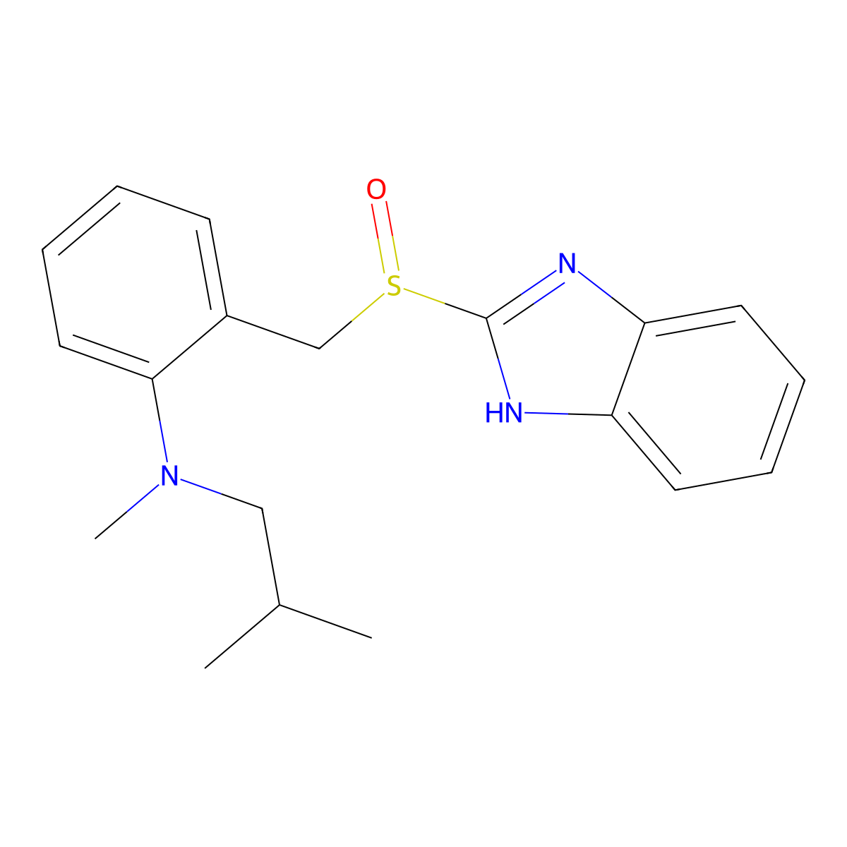 Leminoprazole molecular structure, CAS 104340-86-5