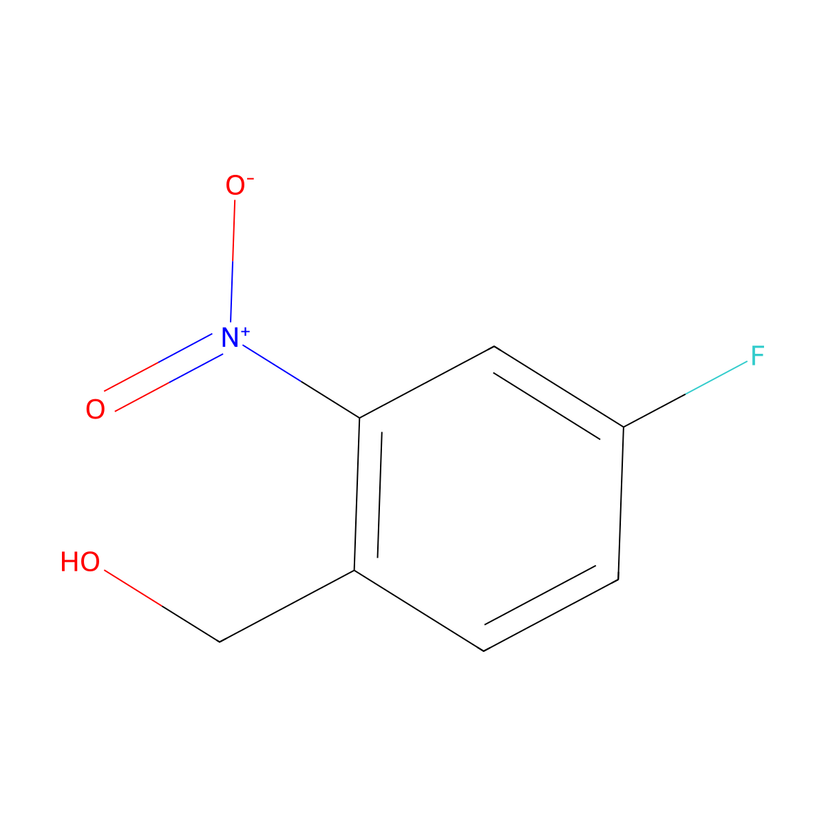 (4-Fluoro-2-nitrophenyl)methanol molecular structure, CAS 1043416-40-5