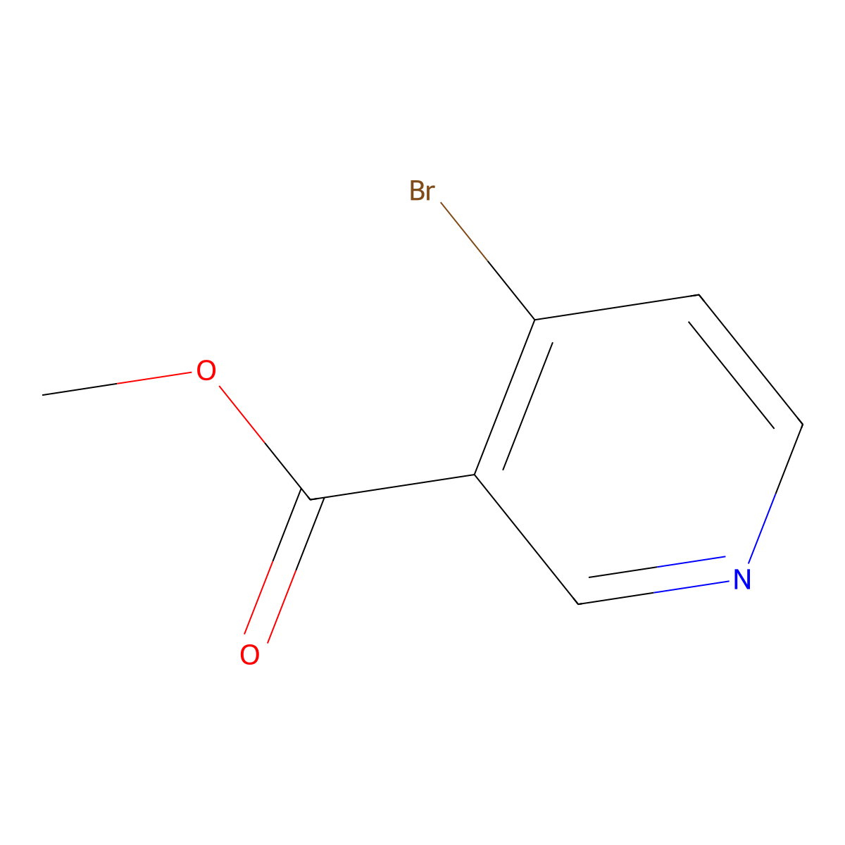 Methyl 4-bromopyridine-3-carboxylate molecular structure, CAS 1043419-29-9