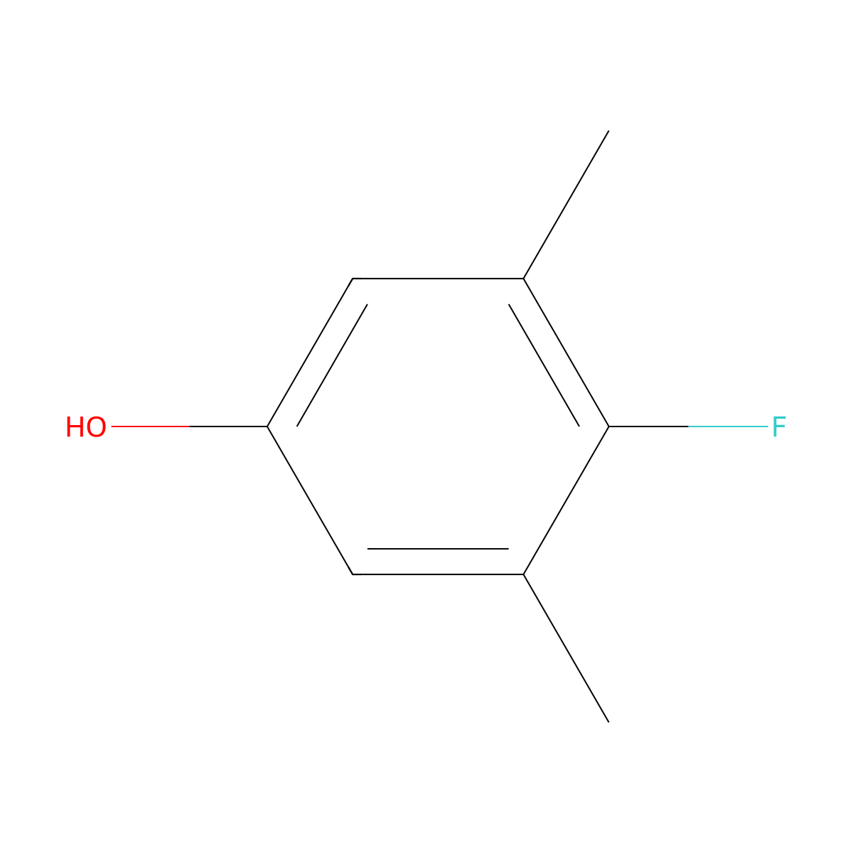 4-Fluoro-3,5-dimethylphenol molecular structure, CAS 1043450-63-0
