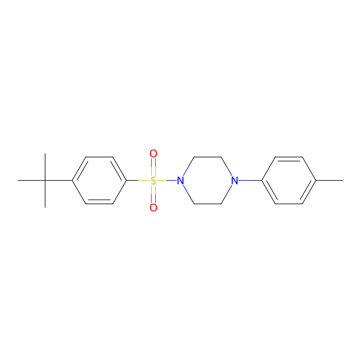 Arylsulfonylpiperazine, 35 molecular structure, CAS 1043476-34-1