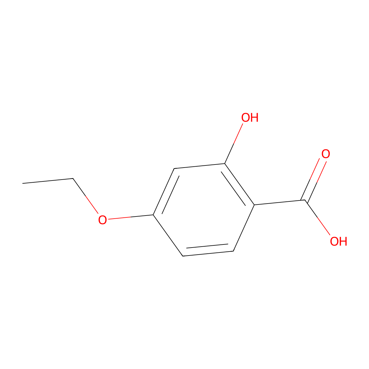 4-Ethoxysalicylic acid molecular structure, CAS 10435-55-9