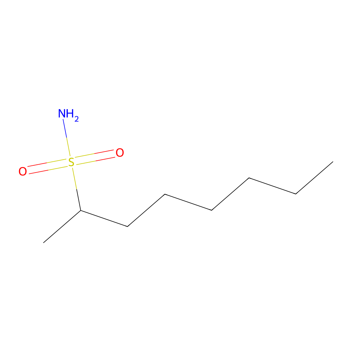 Octane-2-sulfonamide molecular structure, CAS 10435-96-8