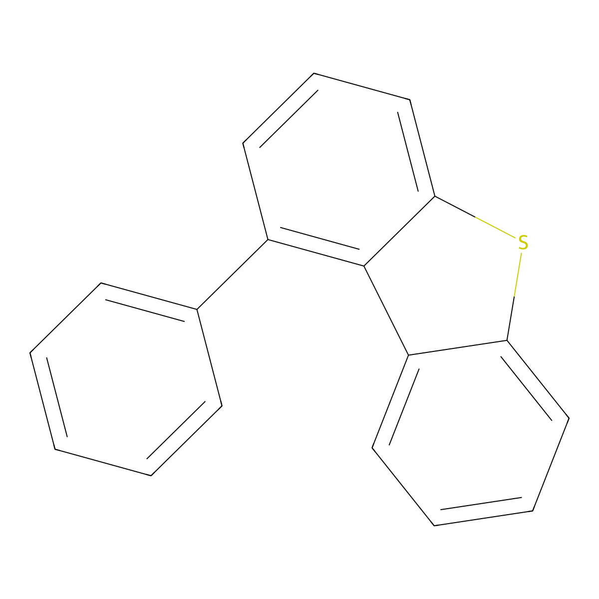 1-Phenyldibenzothiophene molecular structure, CAS 104353-06-2