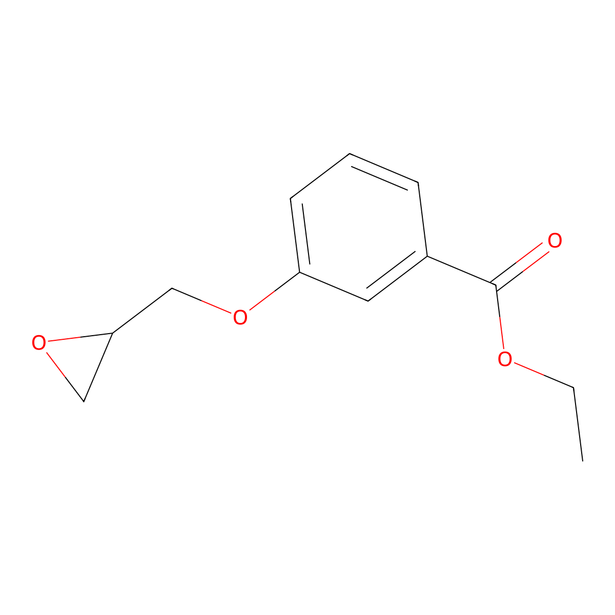 Ethyl 3-[(oxiran-2-yl)methoxy]benzoate molecular structure, CAS 104354-26-9