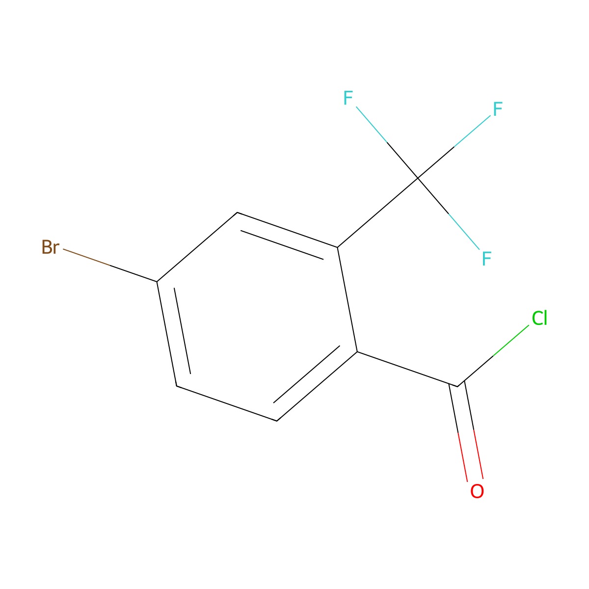 4-Bromo-2-(trifluoromethyl)benzoyl Chloride molecular structure, CAS 104356-17-4