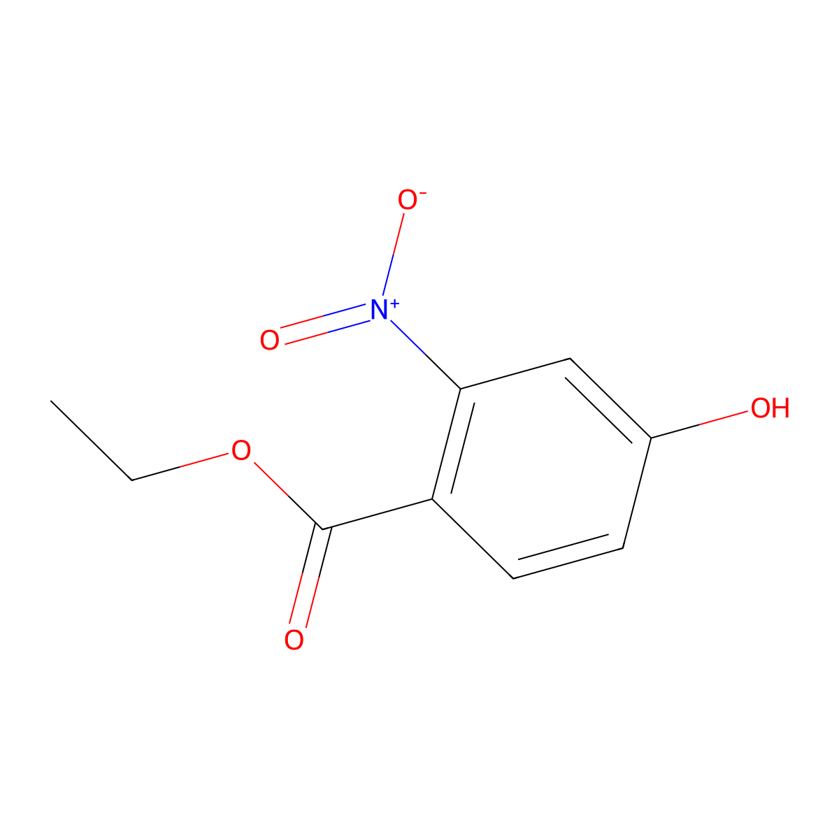 Ethyl 4-hydroxy-2-nitrobenzoate molecular structure, CAS 104356-27-6