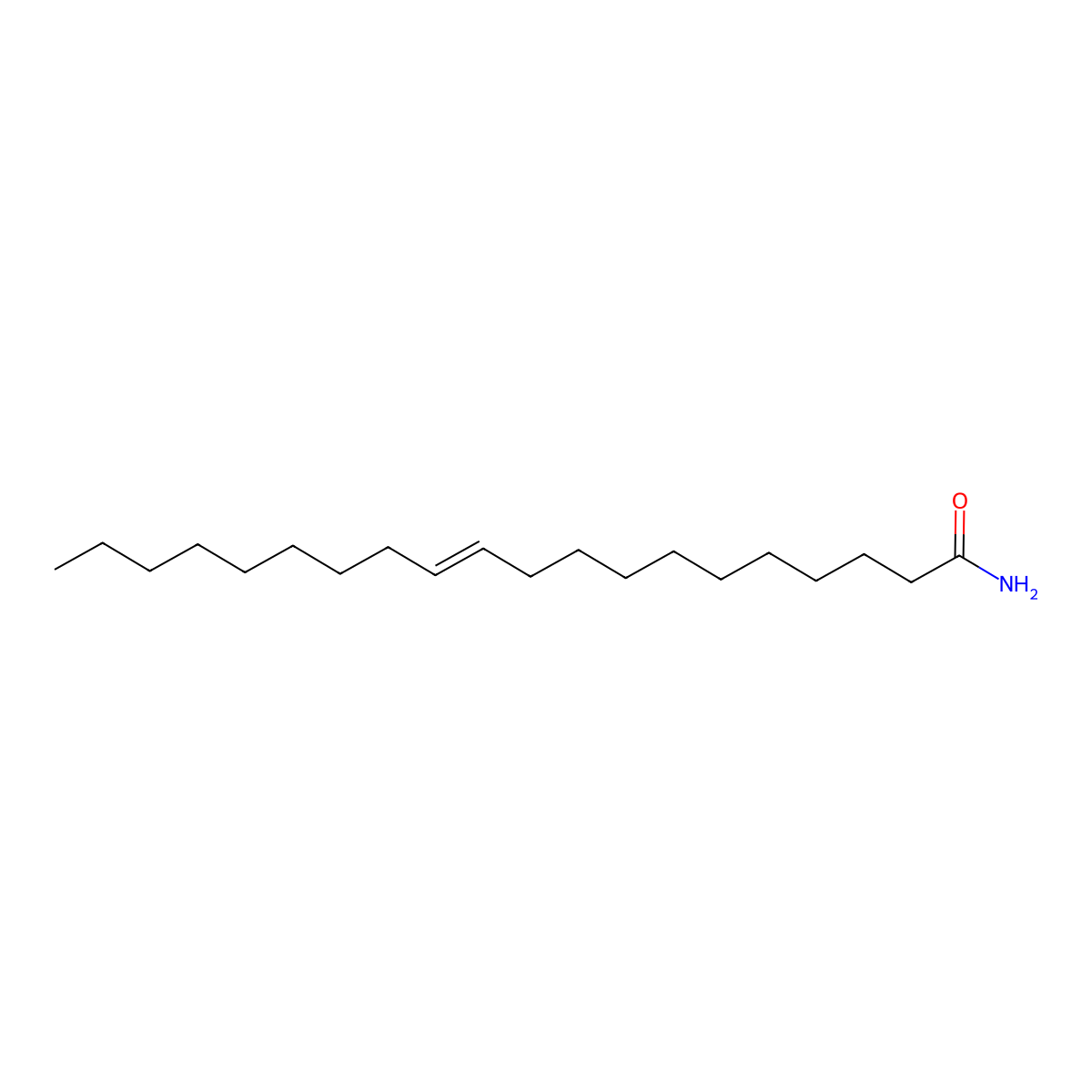 11-Eicosenamide, (11Z)- molecular structure, CAS 10436-08-5