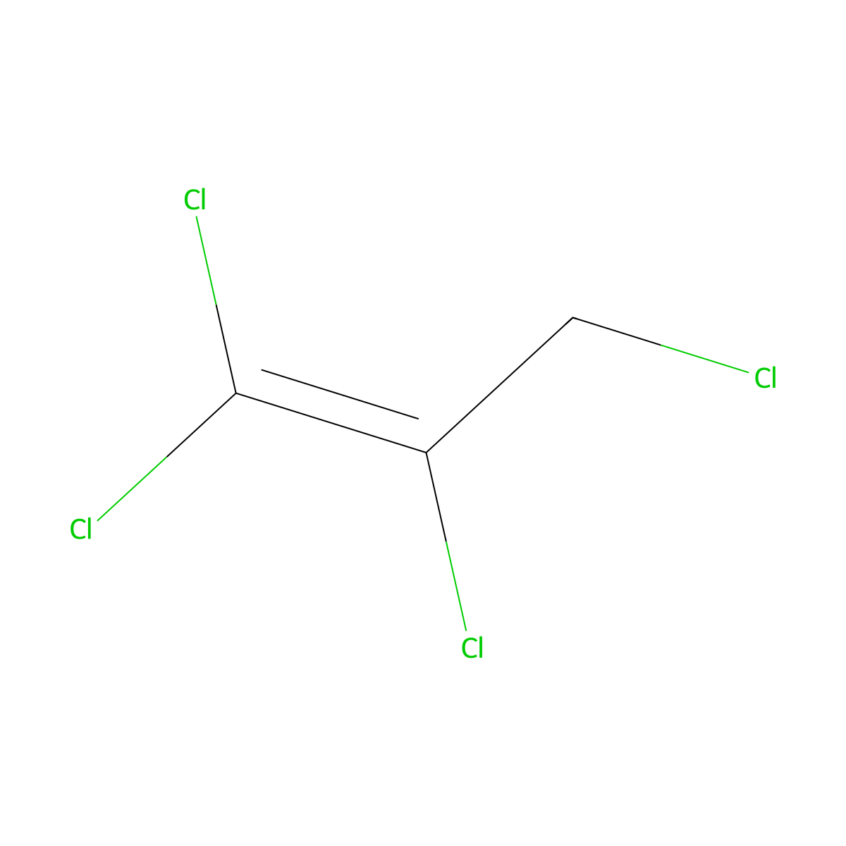 1,1,2,3-Tetrachloro-1-propene molecular structure, CAS 10436-39-2