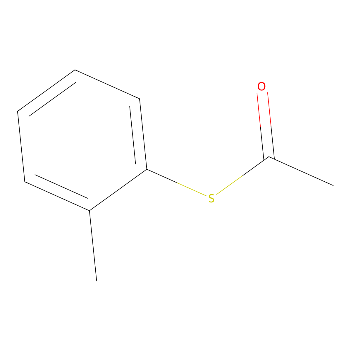 S-(2-methylphenyl) ethanethioate molecular structure, CAS 10436-57-4