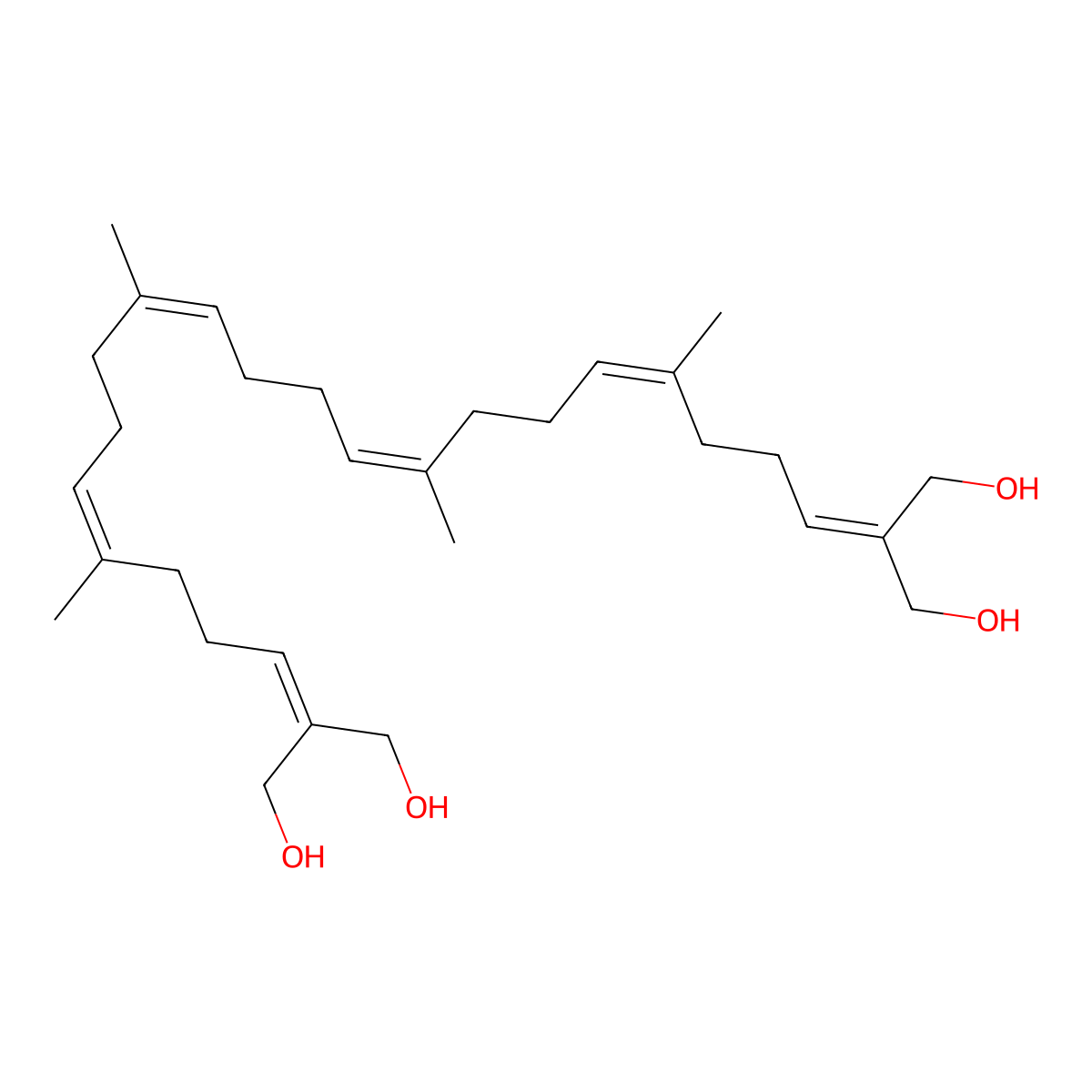 Tetrahydroxysqualene molecular structure, CAS 1043629-23-7