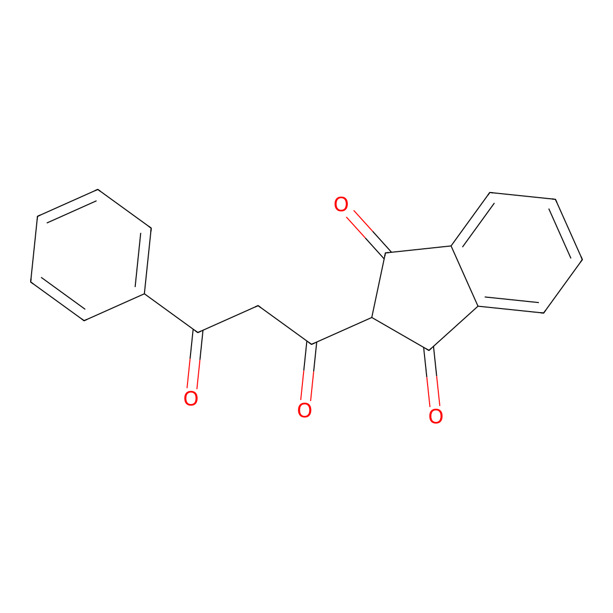 2-(3-Oxo-3-phenylpropanoyl)-1h-indene-1,3(2h)-dione molecular structure, CAS 10437-95-3