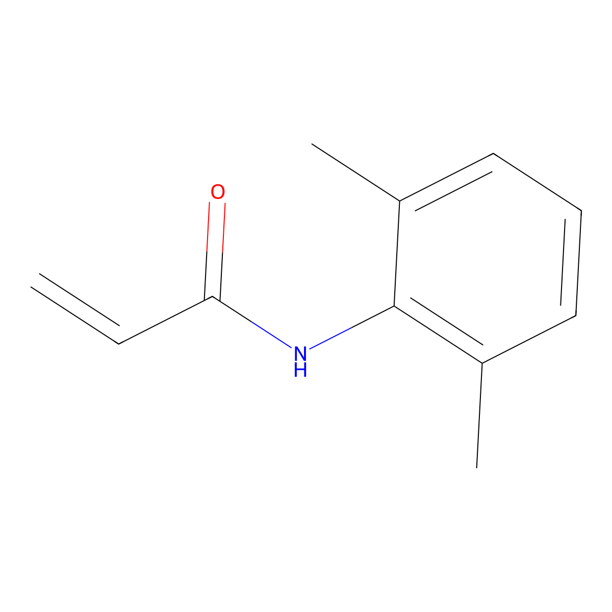2-Propenamide, N-(2,6-dimethylphenyl)- molecular structure, CAS 104373-94-6