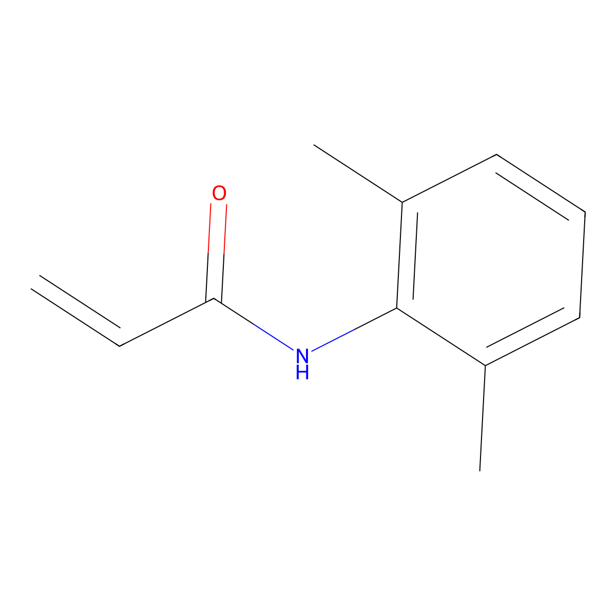 2-Propenamide, N-(2,6-dimethylphenyl)- molecular structure, CAS 104373-94-6