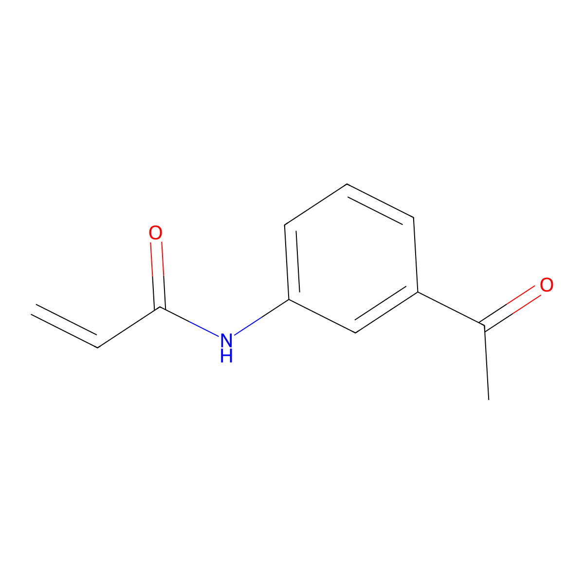N-(3-Acetylphenyl)prop-2-enamide molecular structure, CAS 104373-97-9