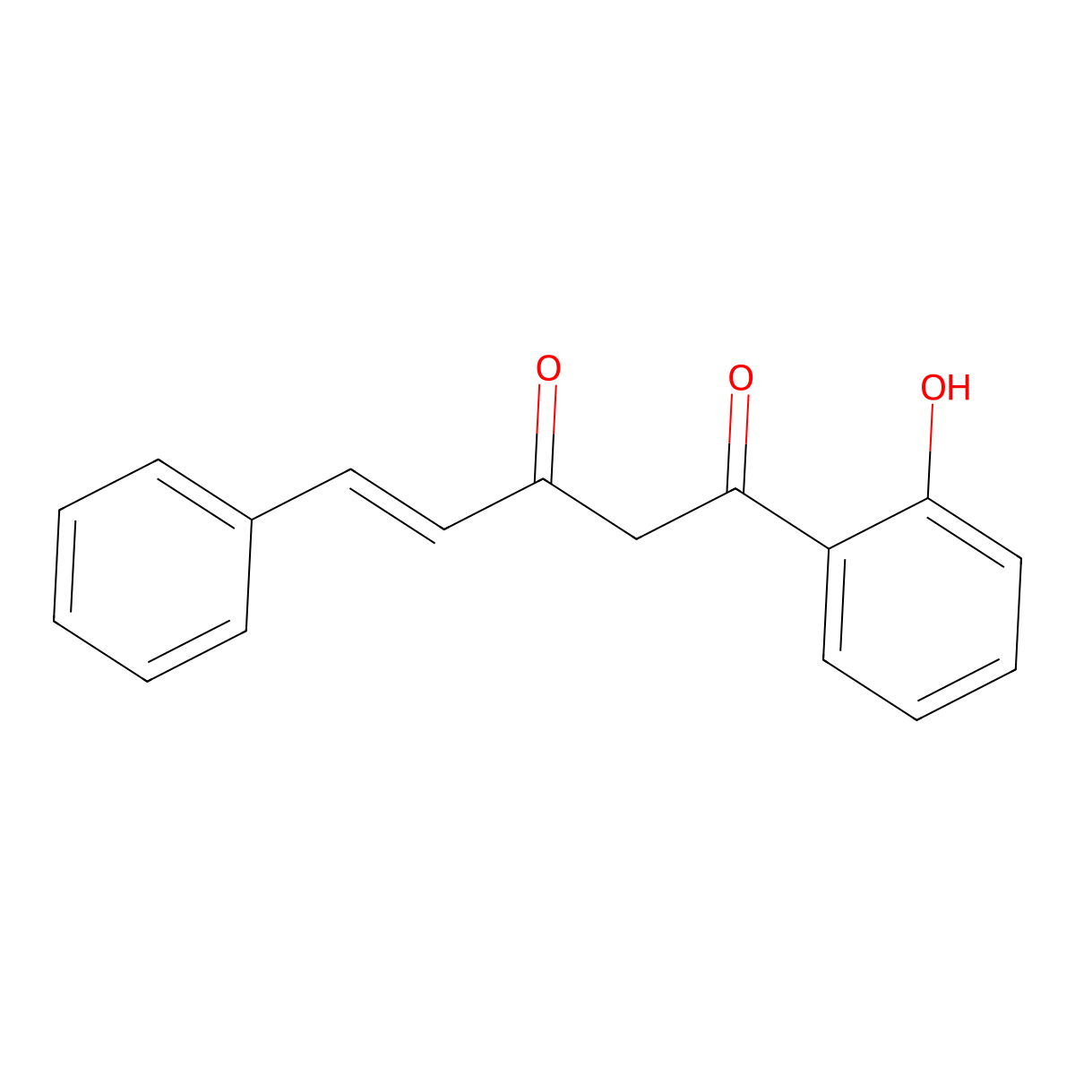 4-Pentene-1,3-dione, 1-(2-hydroxyphenyl)-5-phenyl- molecular structure, CAS 104387-22-6