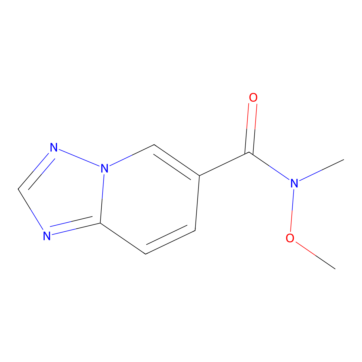 N-Methoxy-N-methyl-[1,2,4]triazolo[1,5-a]pyridine-6-carboxamide molecular structure, CAS 1043902-88-0