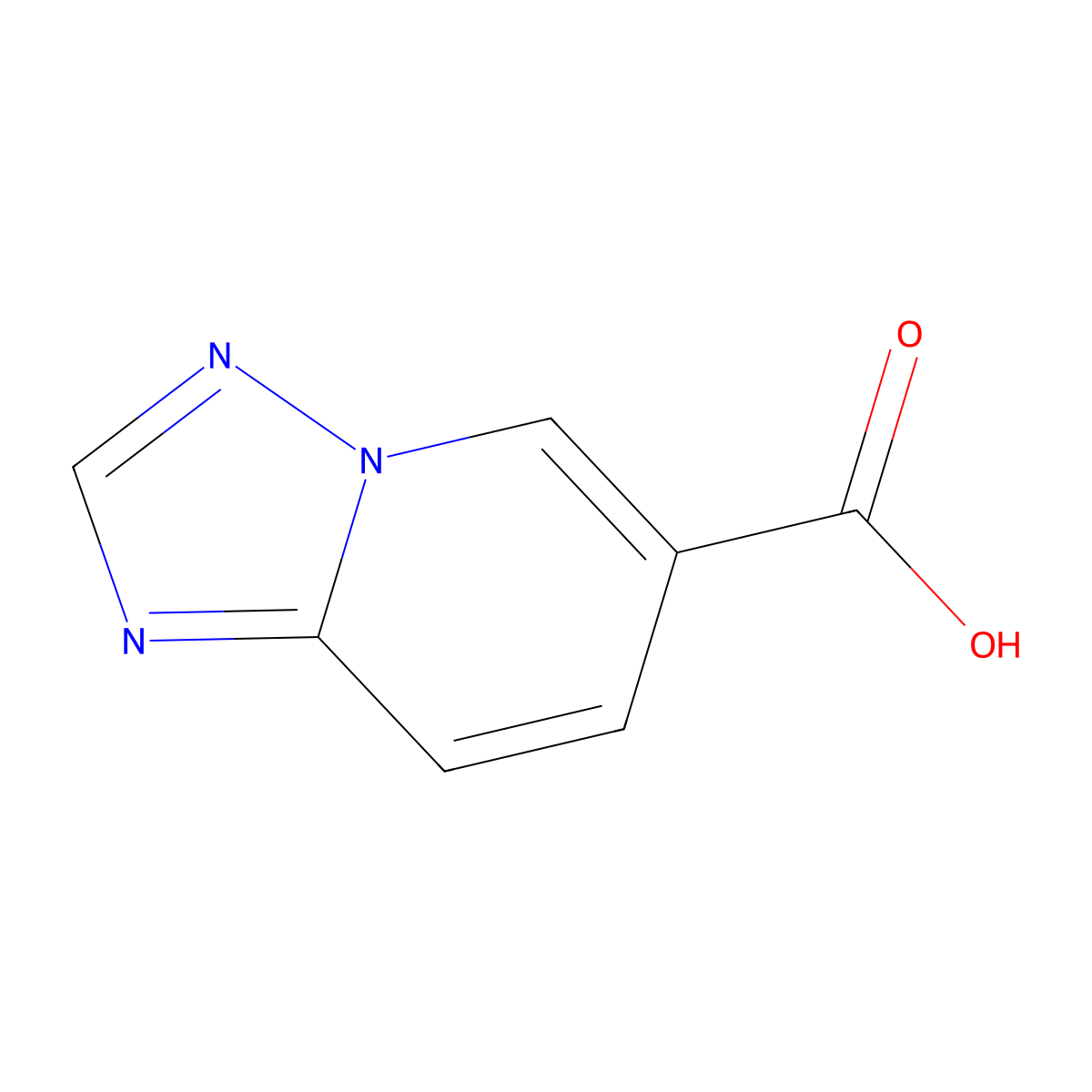 [1,2,4]Triazolo[1,5-a]pyridine-6-carboxylic acid molecular structure, CAS 1043903-19-0