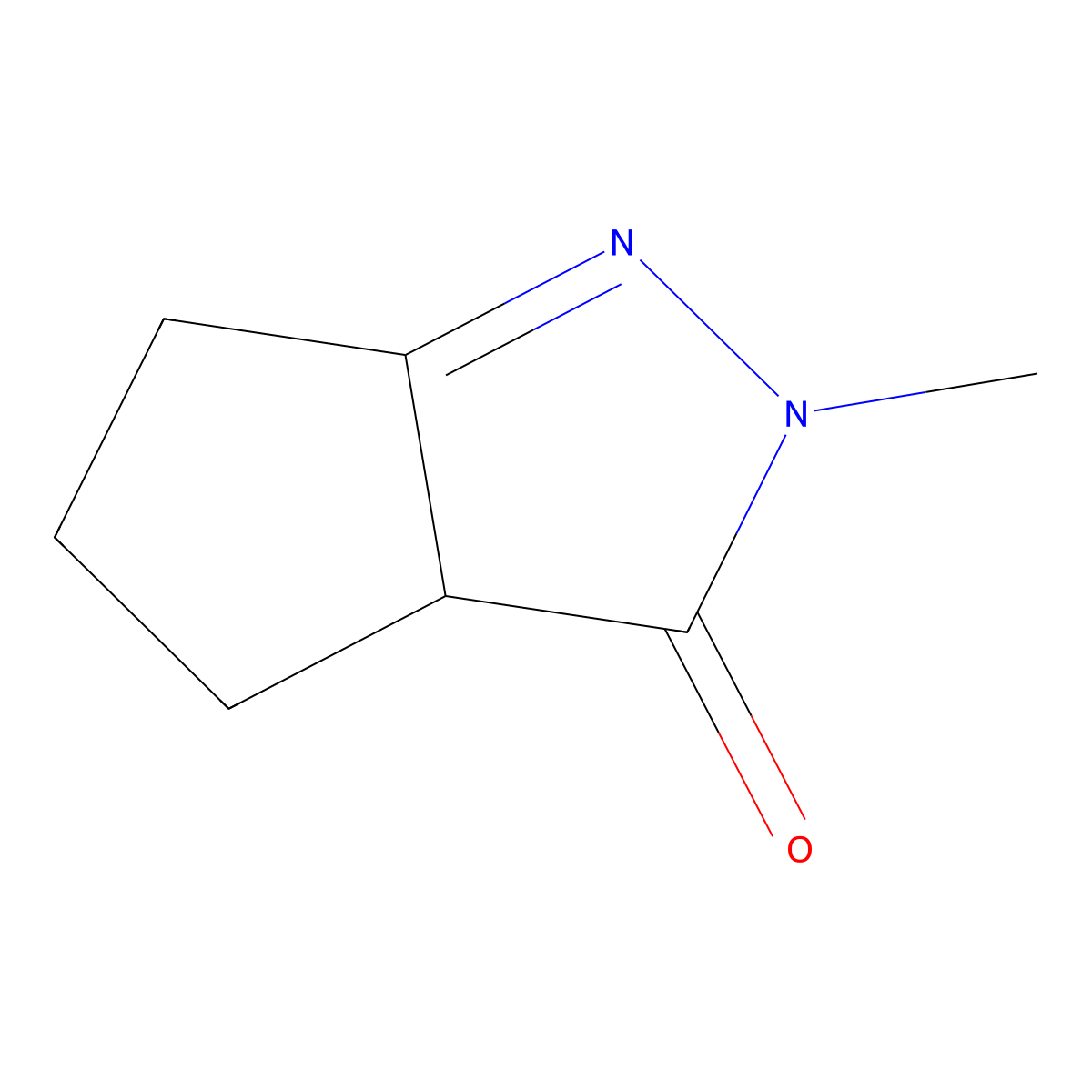 2-methyl-2H,3H,3aH,4H,5H,6H-cyclopenta[c]pyrazol-3-one molecular structure, CAS 1043920-64-4