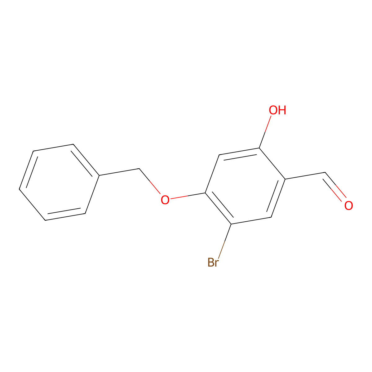 4-(Benzyloxy)-5-bromo-2-hydroxybenzaldehyde molecular structure, CAS 1043920-68-8