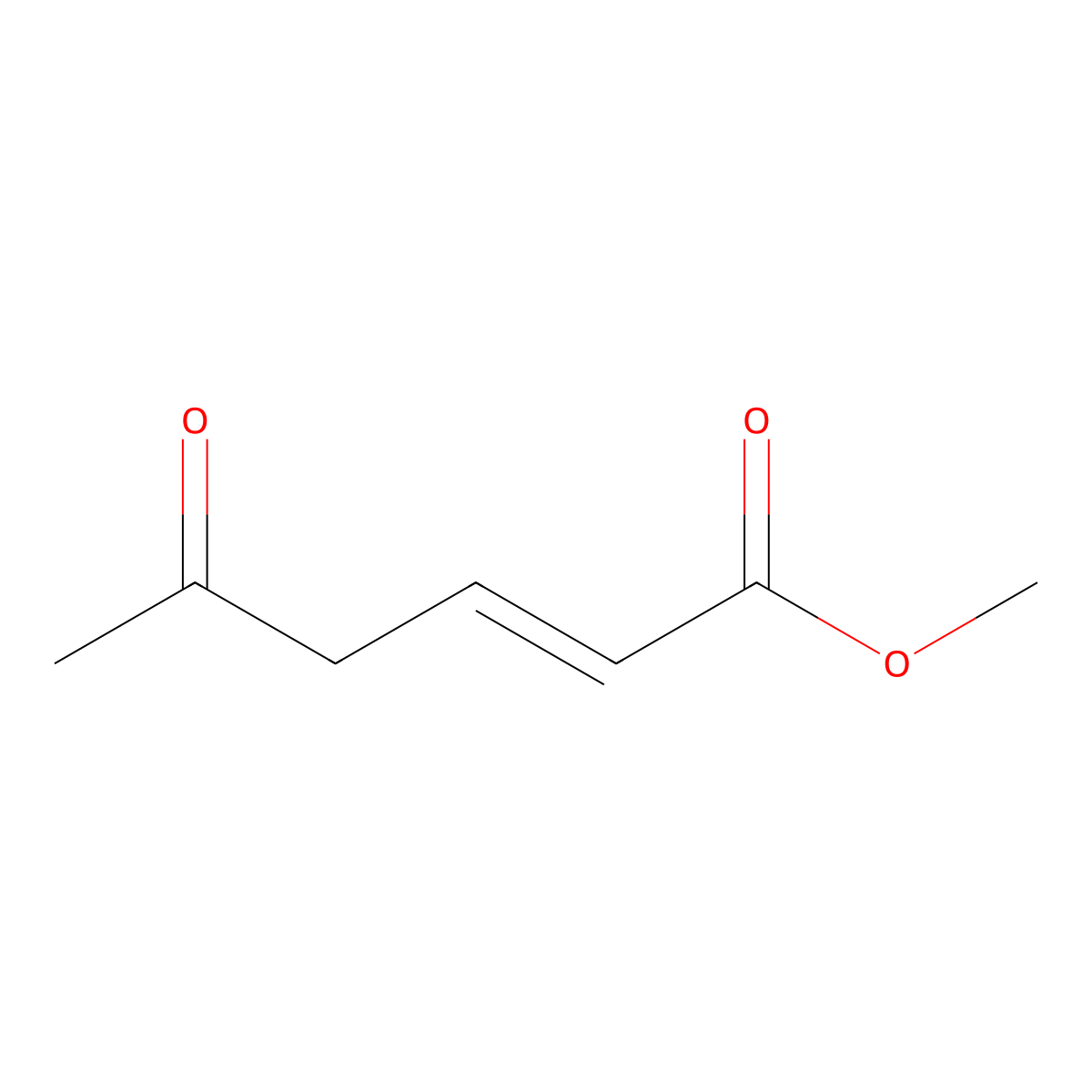 methyl (2E)-5-oxohex-2-enoate molecular structure, CAS 104394-80-1