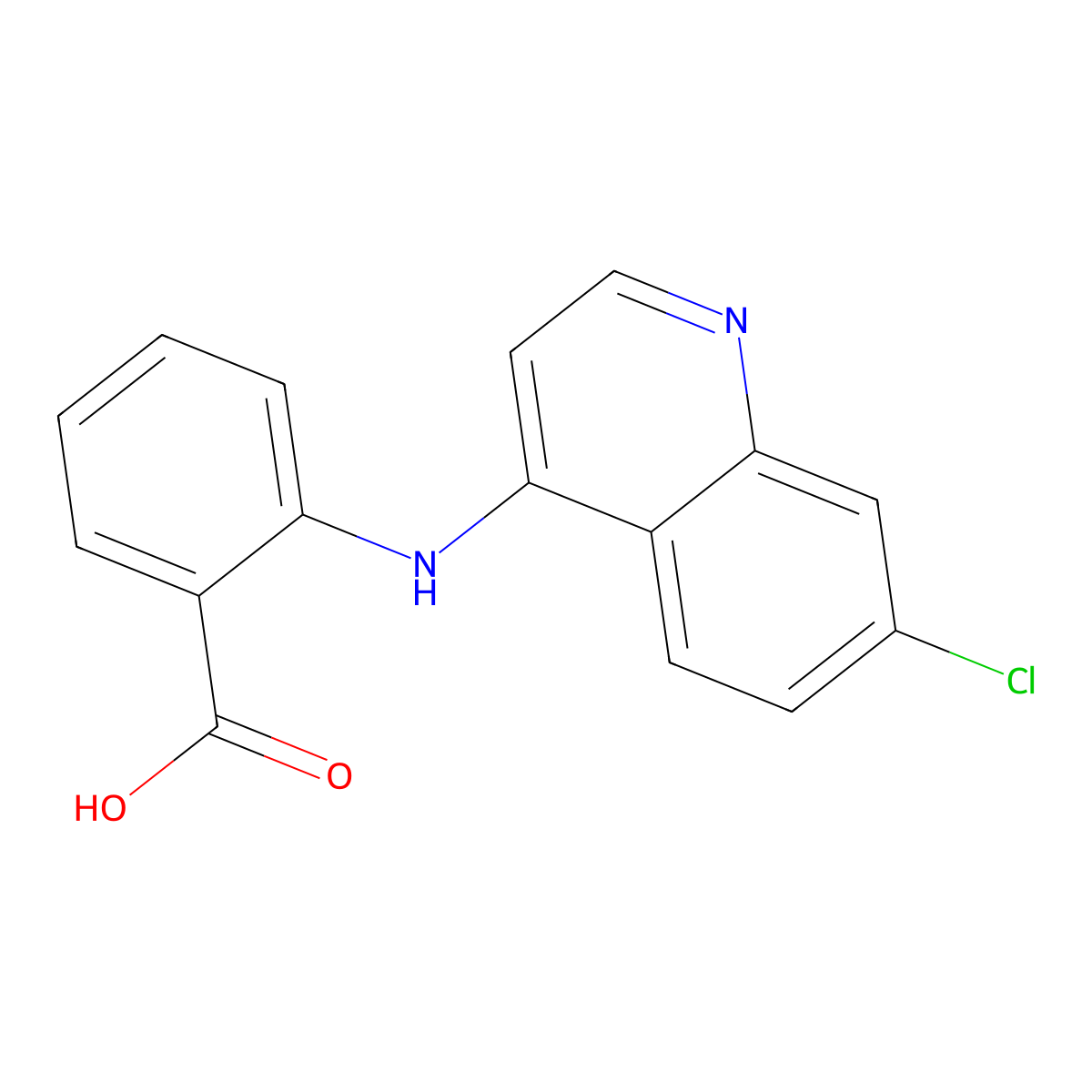 Glafenic acid molecular structure, CAS 10440-42-3