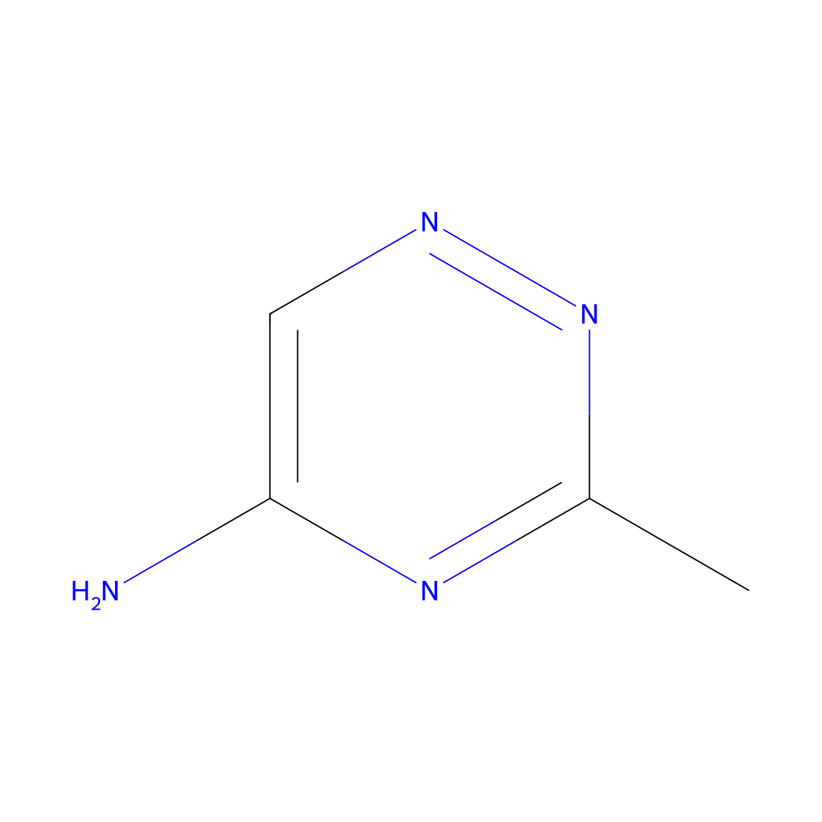 3-Methyl-1,2,4-triazin-5-amine molecular structure, CAS 104405-57-4