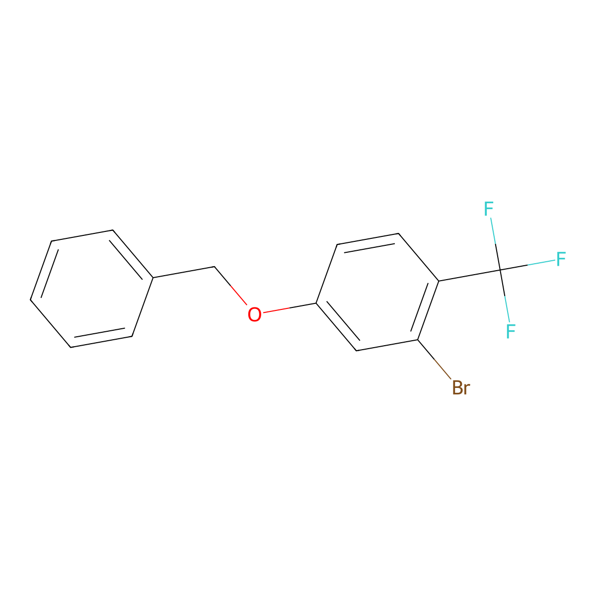 4-Benzyloxy-2-bromo-1-trifluoromethylbenzene molecular structure, CAS 1044061-95-1