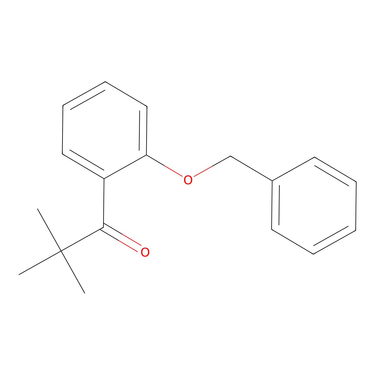 2,2-Dimethyl-1-[2-(phenylmethoxy)phenyl]-1-propanone molecular structure, CAS 1044067-36-8