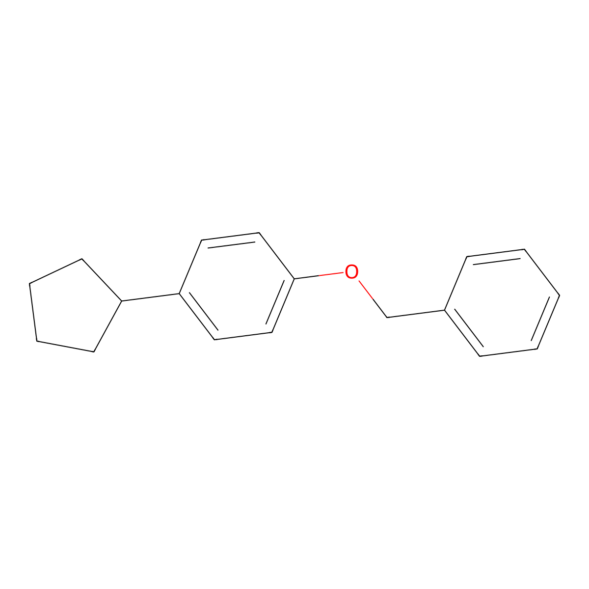 1-Cyclopentyl-4-(phenylmethoxy)benzene molecular structure, CAS 1044067-61-9