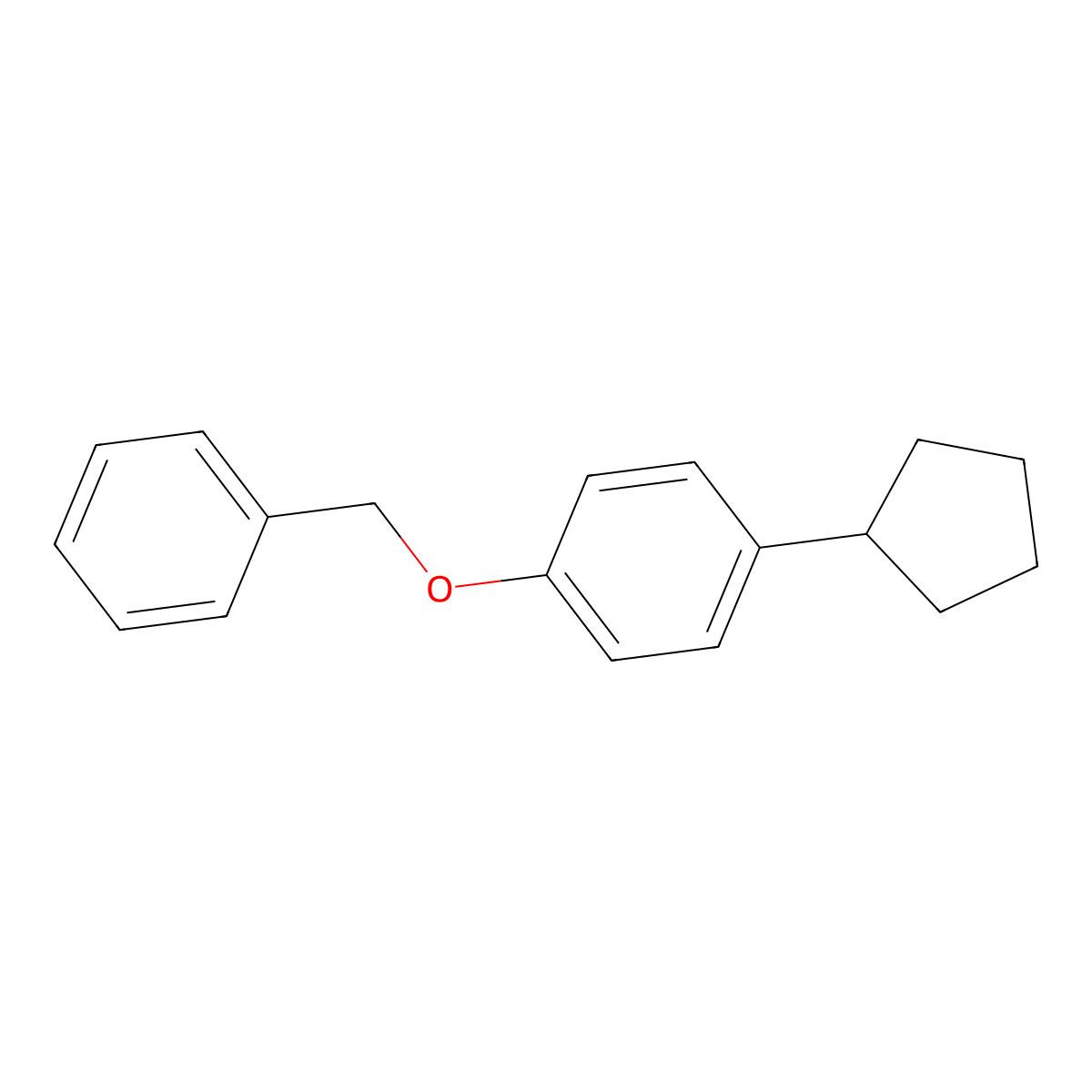 1-Cyclopentyl-4-(phenylmethoxy)benzene molecular structure, CAS 1044067-61-9