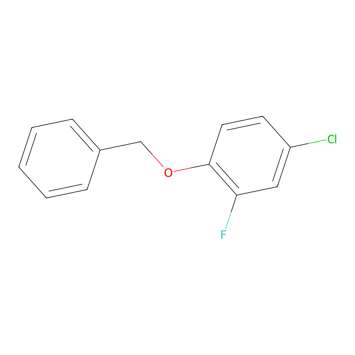 1-(Benzyloxy)-4-chloro-2-fluorobenzene molecular structure, CAS 1044067-73-3