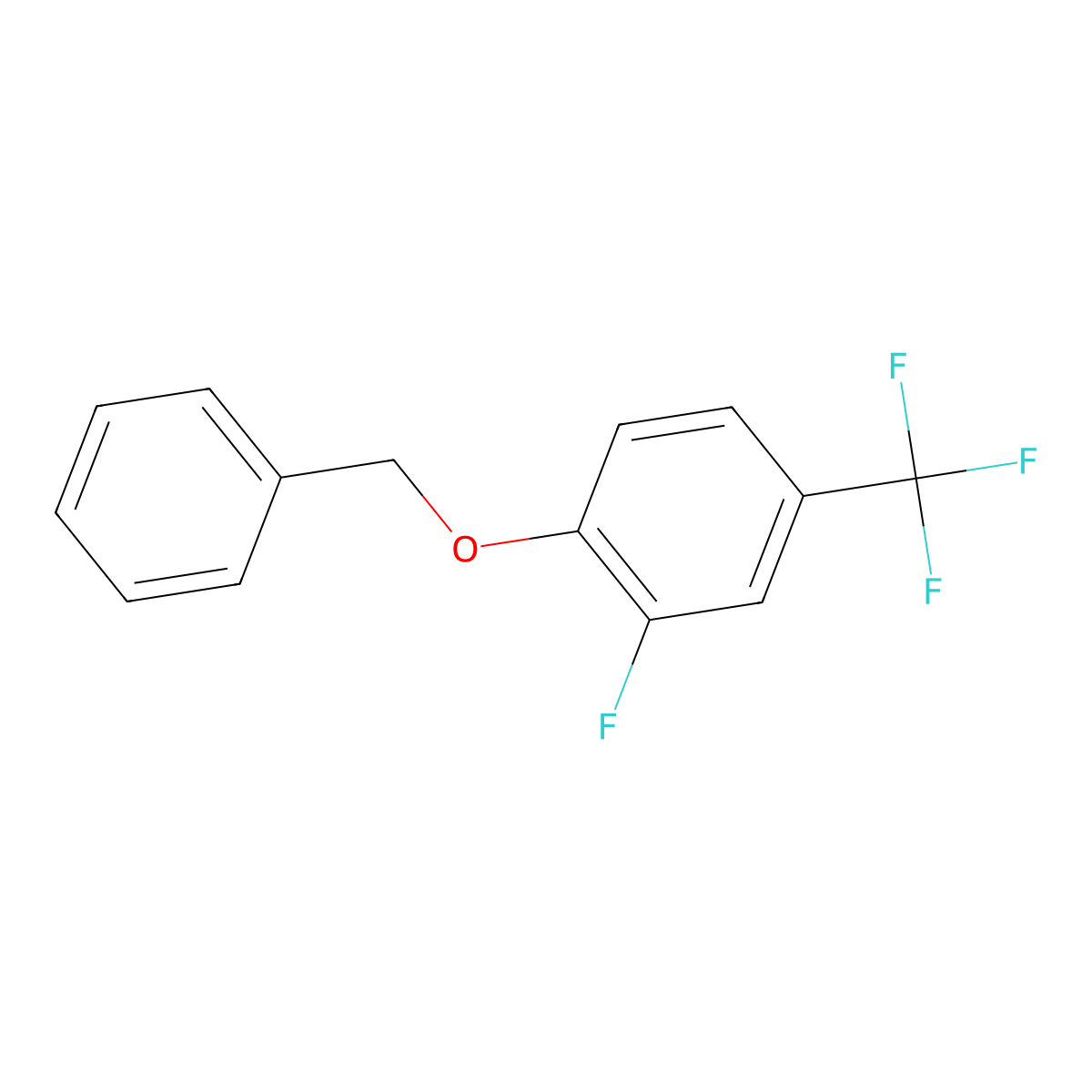 1-(Benzyloxy)-2-fluoro-4-(trifluoromethyl)benzene molecular structure, CAS 1044067-80-2