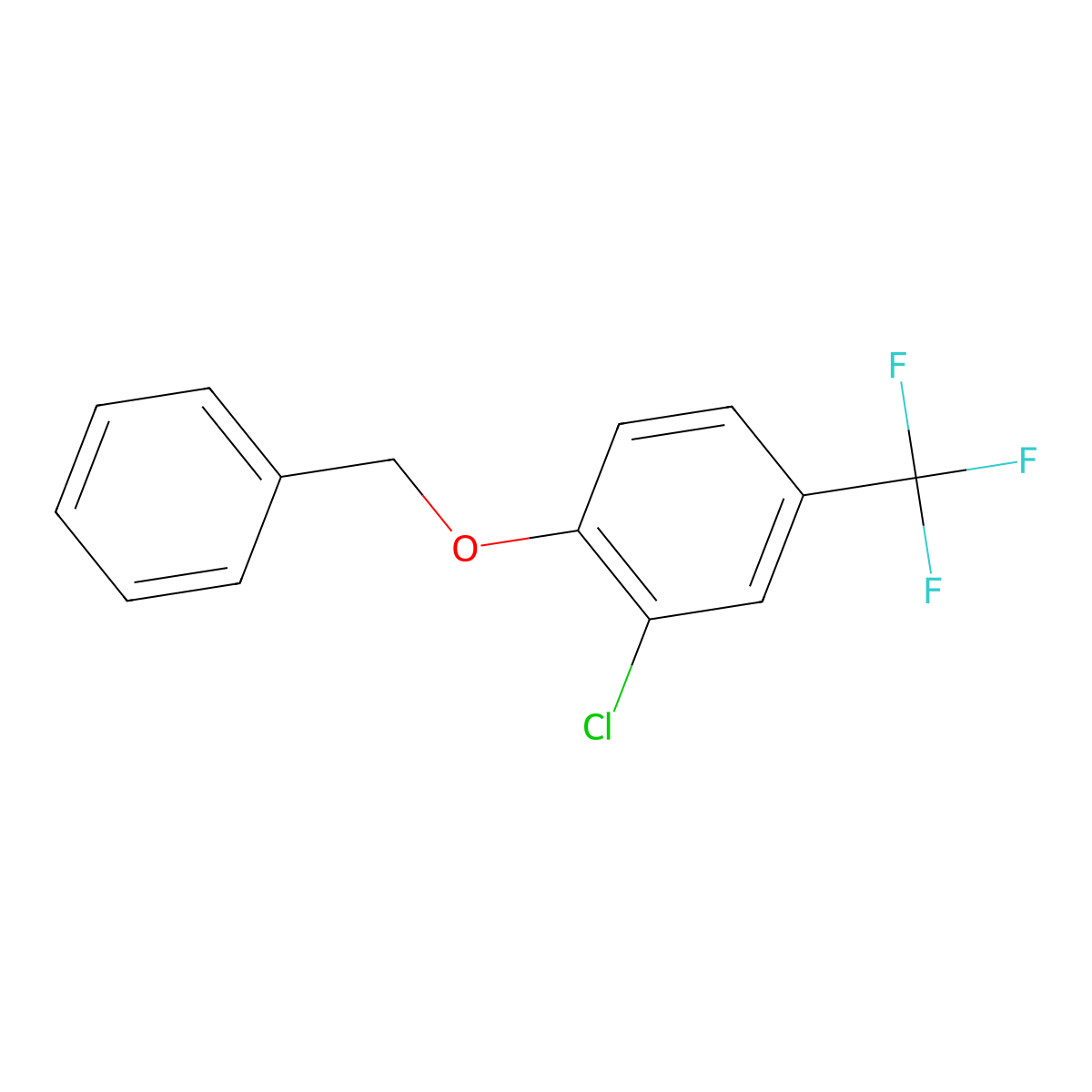 4-Benzyloxy-3-chloro-benzotrifluoride molecular structure, CAS 1044067-82-4