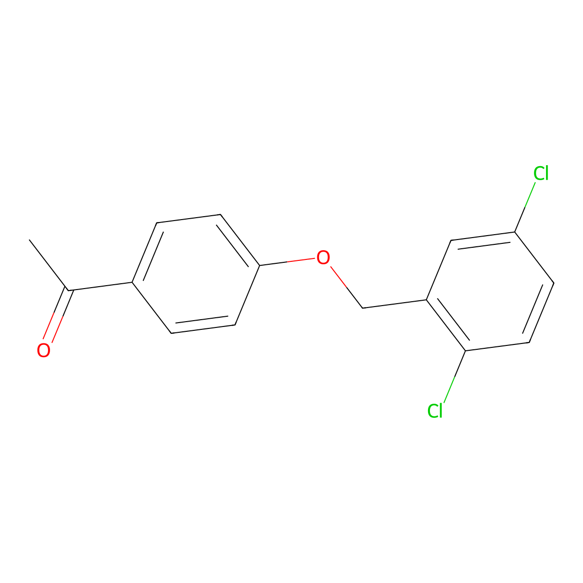 1-(4-(2,5-Dichlorobenzyloxy)phenyl)ethanone molecular structure, CAS 1044067-88-0