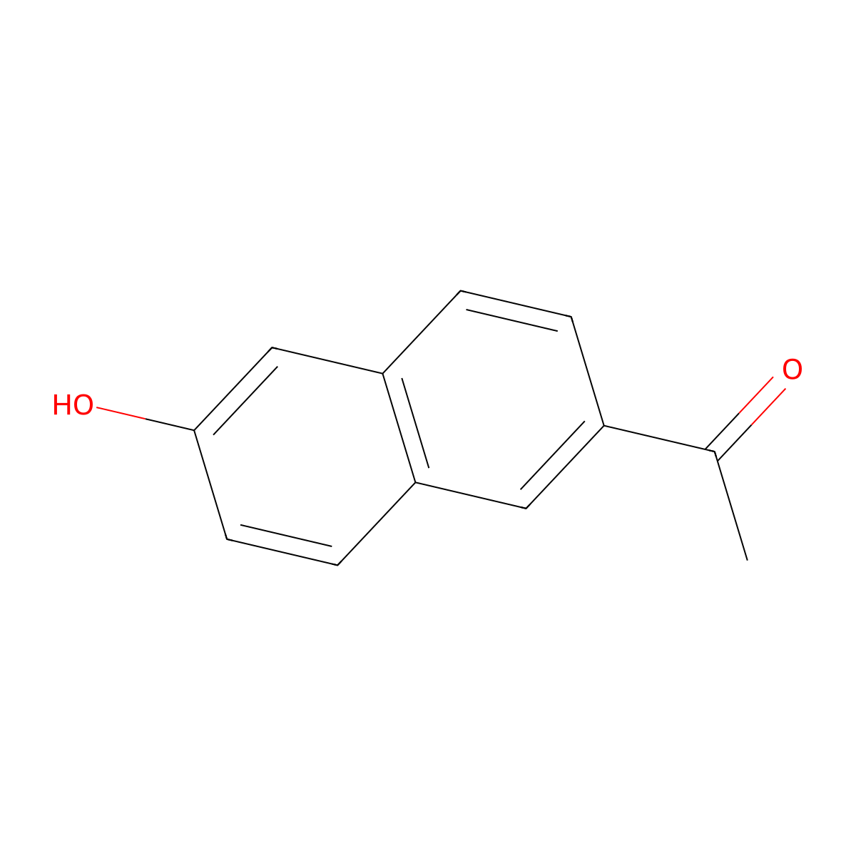 1-(6-Hydroxy-2-naphthyl)ethan-1-one molecular structure, CAS 10441-41-5