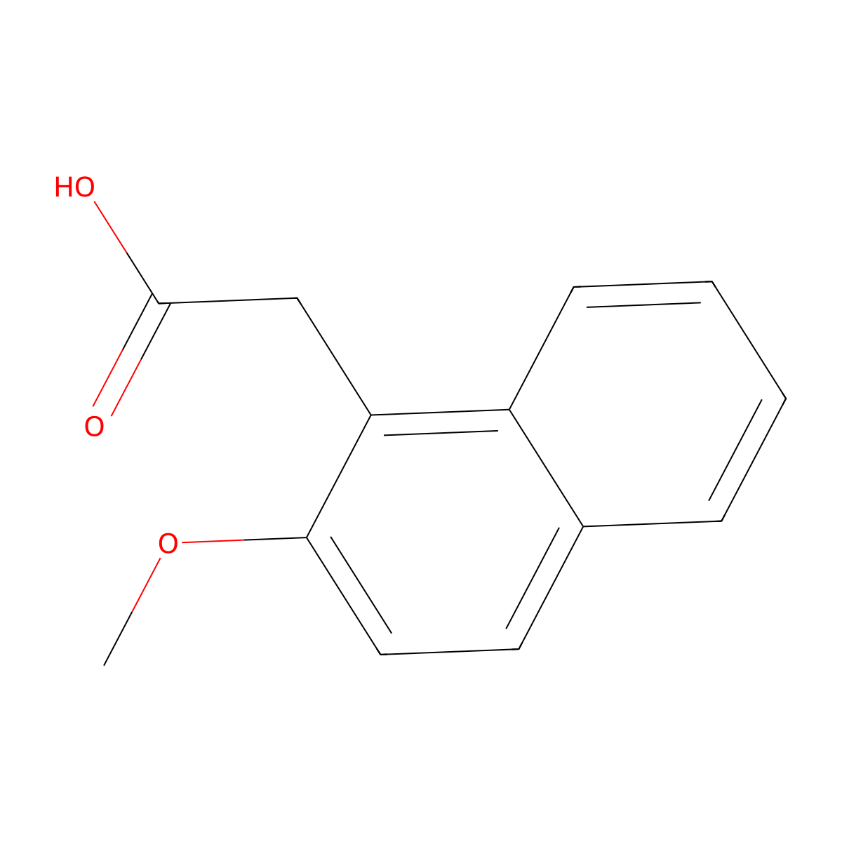 1-Naphthaleneacetic acid, 2-methoxy- molecular structure, CAS 10441-48-2