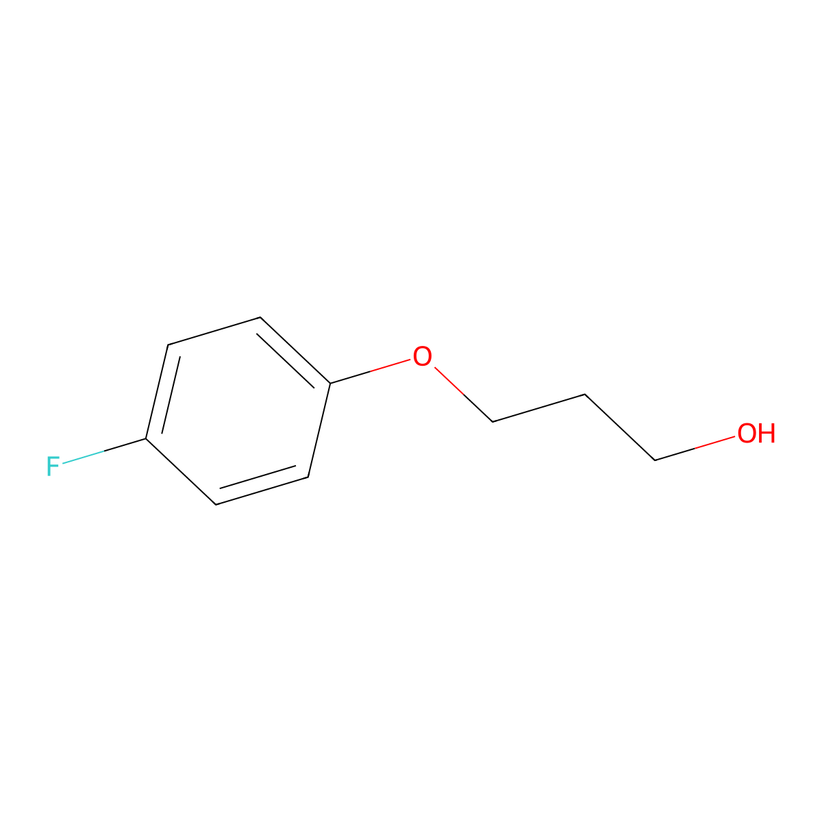 3-(4-Fluorophenoxy)propan-1-ol molecular structure, CAS 104413-57-2