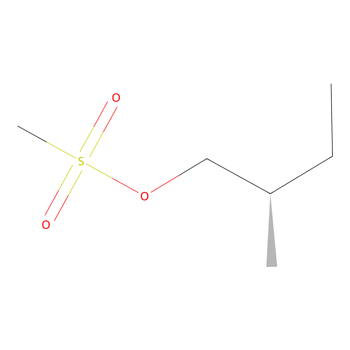 (2S)-2-Methylbutyl methanesulfonate molecular structure, CAS 104418-40-8