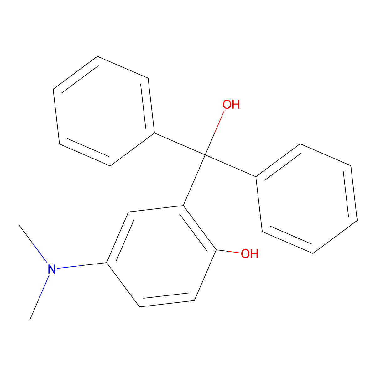4-(Dimethylamino)-2-(hydroxydiphenylmethyl)phenol molecular structure, CAS 1044218-12-3
