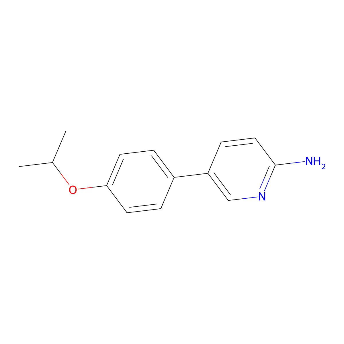 5-(4-Isopropoxyphenyl)pyridin-2-amine molecular structure, CAS 1044239-22-6