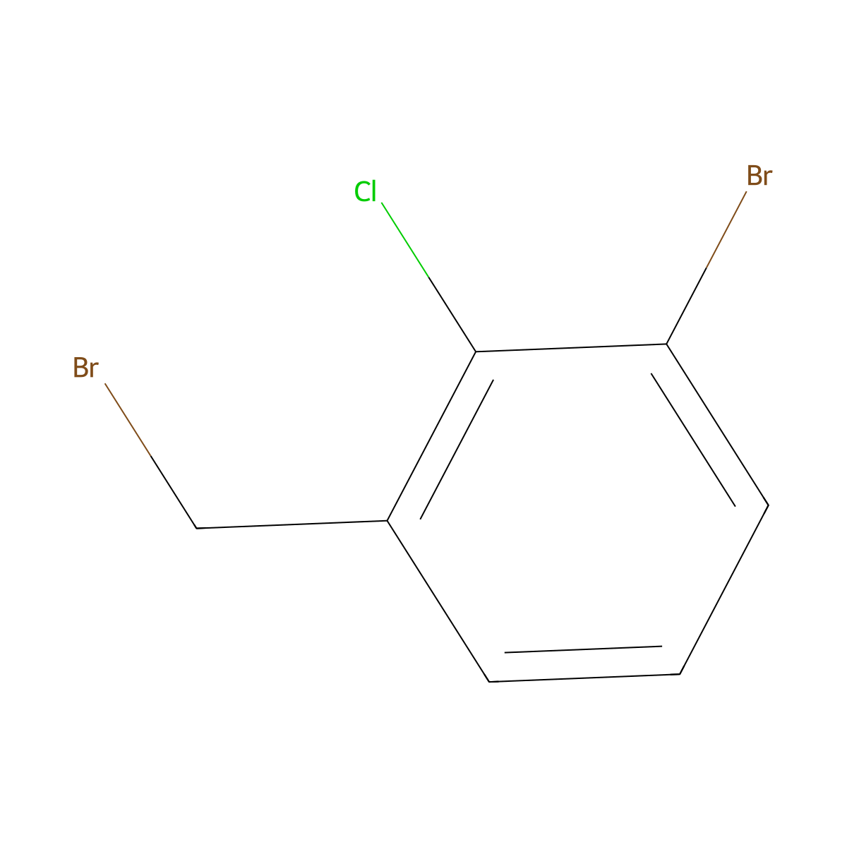 1-Bromo-3-(bromomethyl)-2-chlorobenzene molecular structure, CAS 1044256-89-4
