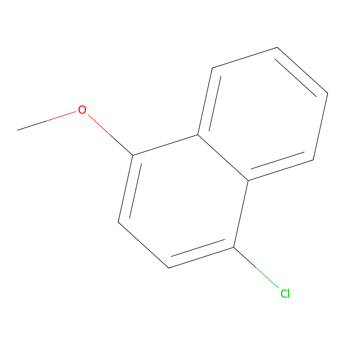 1-Chloro-4-methoxynaphthalene molecular structure, CAS 10443-43-3