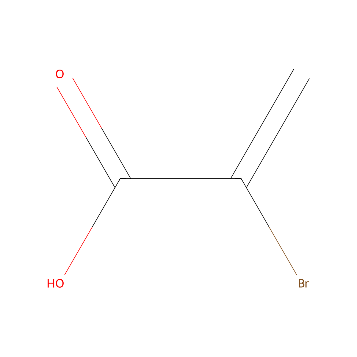 2-Bromoacrylic acid molecular structure, CAS 10443-65-9