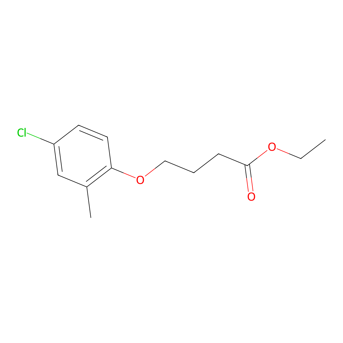 MCPB-ethyl molecular structure, CAS 10443-70-6