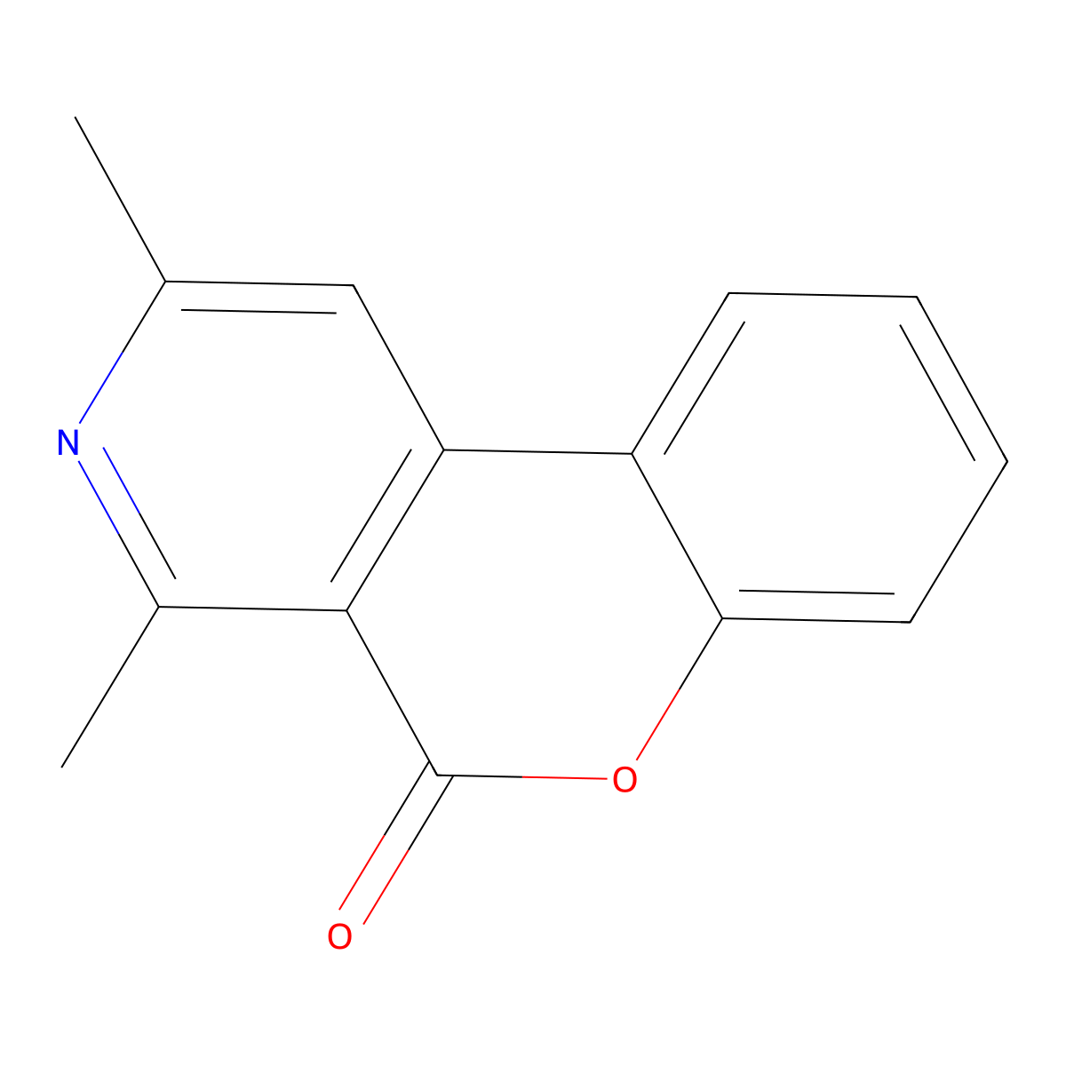 2,4-Dimethylchromeno[3,4-c]pyridin-5-one molecular structure, CAS 104431-78-9