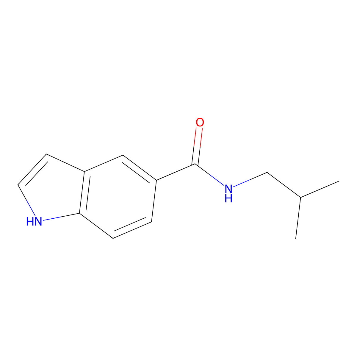 N-Isobutyl-1H-indole-5-carboxamide molecular structure, CAS 104447-76-9
